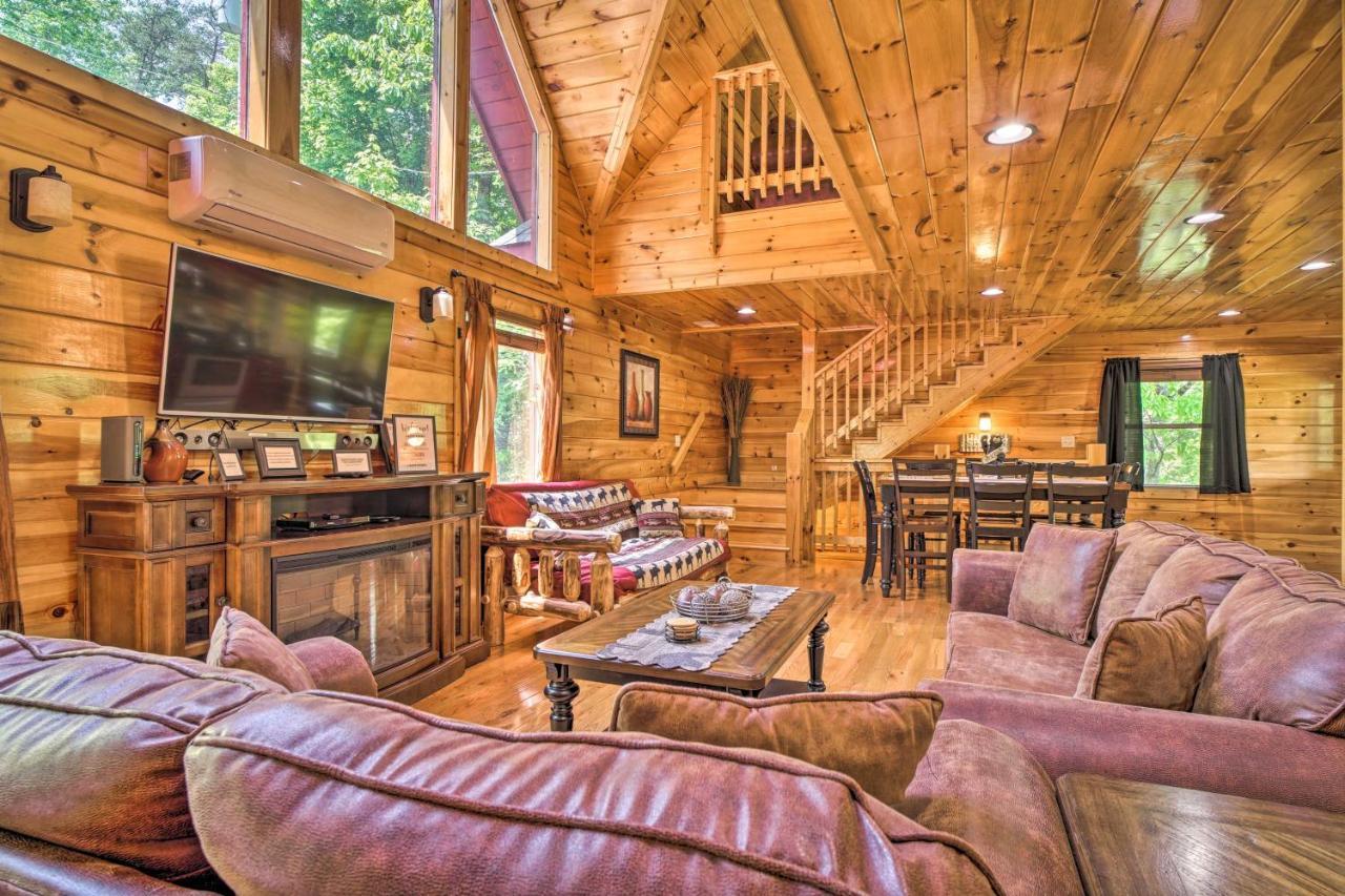 סביירוויל Pigeon Forge Cabin Sauna, Saltwater Pool And Views! מראה חיצוני תמונה