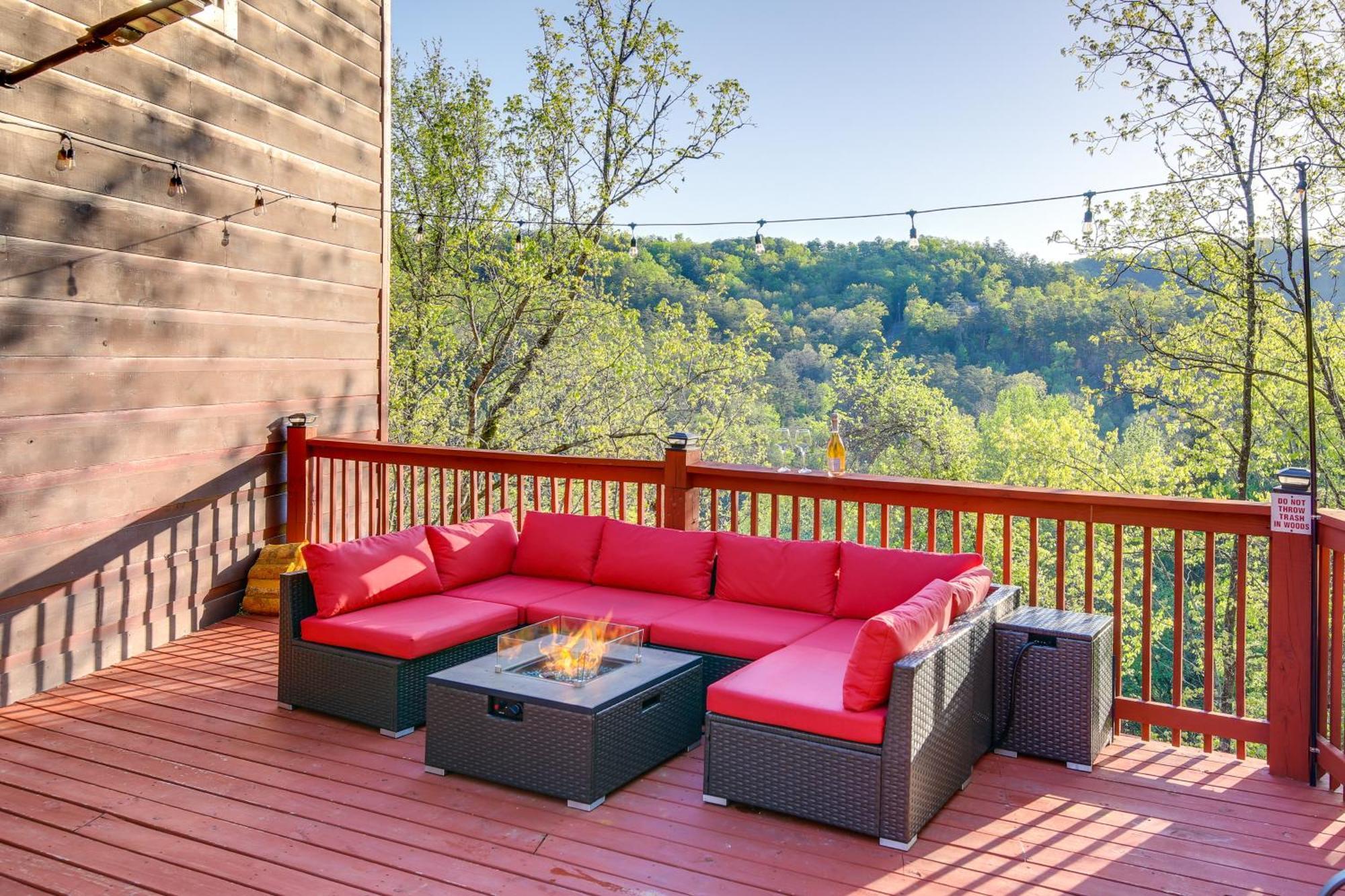 סביירוויל Pigeon Forge Cabin Sauna, Saltwater Pool And Views! מראה חיצוני תמונה